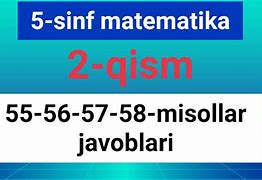 5 Sinf Matematika 560 561